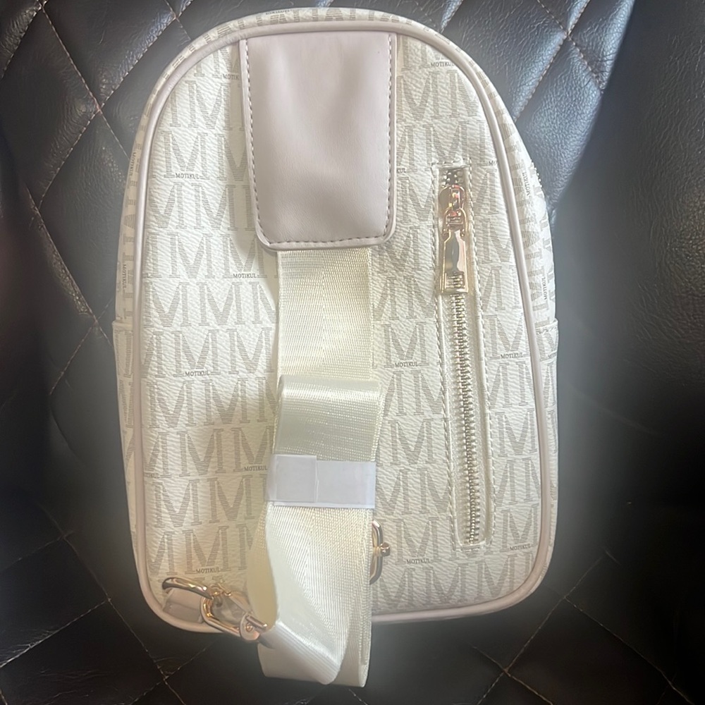 Small Sling Bags for Women Leather Fanny Pack Decent Beige Cross-body Purse - Picture 2 of 4